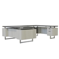 Mirella Desk Furniture - U-Shaped 72" x 36" Desk, BBB/BF