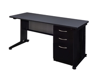 Regency Fusion Executive Office - Desk, Single File Cabinet - 60" x 24"
