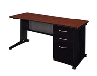 Regency Fusion Executive Office - Desk, Single File Cabinet - 66" x 24"