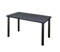 48" x 24" Kee Training Table - Grey/ Black
