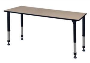 Kee 72" x 30" Height Adjustable Classroom Table  - Beige