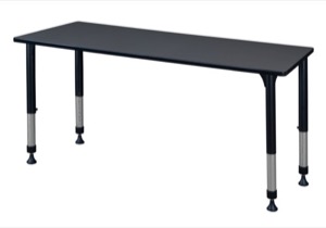 Kee 72" x 30" Height Adjustable Classroom Table  - Grey