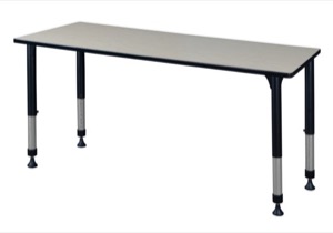 Kee 72" x 30" Height Adjustable Classroom Table  - Maple