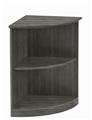 Medina 2-Shelf Quarter Round Bookcase