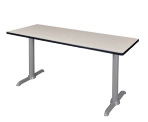 Via 66" x 24" Training Table - Maple/Grey
