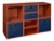 Niche Cubo Storage Set - 4 Full Cubes/4 Half Cubes with Foldable Storage Bins - Cherry/Blue
