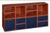 Niche Cubo Storage Set - 4 Full Cubes/8 Half Cubes with Foldable Storage Bins - Cherry/Blue
