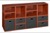 Niche Cubo Storage Set - 4 Full Cubes/8 Half Cubes with Foldable Storage Bins - Cherry/Grey