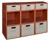 Niche Cubo Storage Set - 6 Full Cubes/3 Half Cubes with Foldable Storage Bins - Cherry/Natural