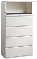 Great Openings Storage - Lateral File - 4 Drawer with 1 Flipper Door- 64 1/8"H x 36"W