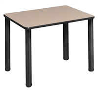 18.5" x 26" Rectangle Desk  - Maple/ Black