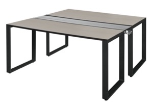 Structure 60" x 24" Benching System  - Maple/ Black