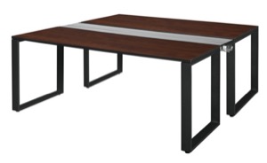 Structure 72" x 24" Benching System  - Cherry/ Black