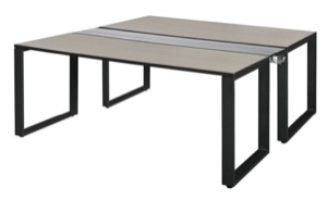 Structure 72" x 24" Benching System  - Maple/ Black