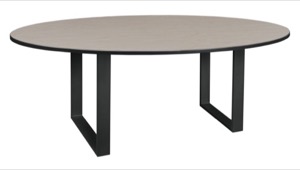 Structure 72" Oval Conference Table  - Maple/ Black