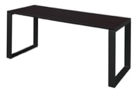Structure 66" x 24" Training Table - Mocha Walnut/Black