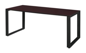 Structure 66" x 30" Training Table - Mahogany/Black