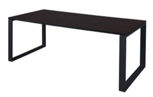 Structure 66" x 36" Training Table - Mocha Walnut/Black
