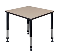 Cain Classroom Table - 30" Square Height Adjustable