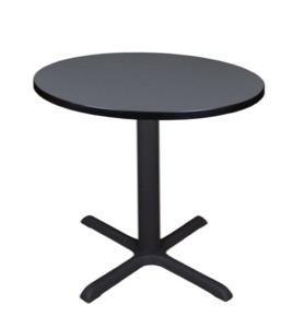 Cain 30" Round Breakroom Table - Grey