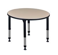 Kee Classroom Table - 36" Round Height Adjustable