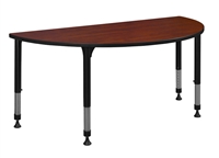 Kee Classroom Table - 42" x 21" Half Round Height Adjustable