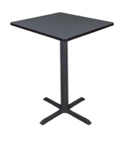 Cain 30" Square Cafe Table - Grey