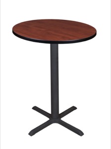 Cain 30" Round Cafe Table - Cherry