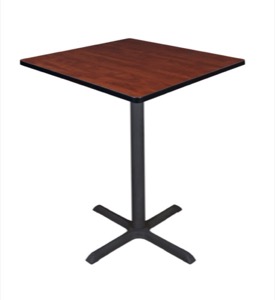 Cain 36" Square Cafe Table - Cherry
