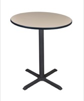 Cain 36" Round Cafe Table - Beige