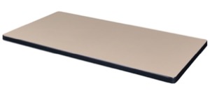42" x 30" Standard Rectangle Table Top - Beige/Grey