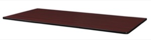 60" x 24" Rectangle Slim Table Top - Mahogany/ Mocha Walnut