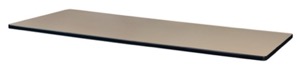 72" x 30" Rectangle Laminate Table Top - Beige/ Grey