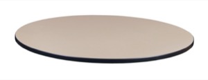 48" Round Laminate Table Top - Beige/ Grey