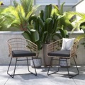Rope Rattan Patio Chairs