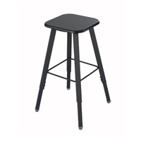 AlphaBetter Adjustable-Height Student Stool with Thermoplastic Seat and Tip-Resistant Base