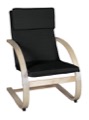 Niche Mia Bentwood Reclining Chair - Natural/ Black