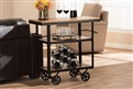 Baxton Studio Kitchen Furniture Trolleys and Carts