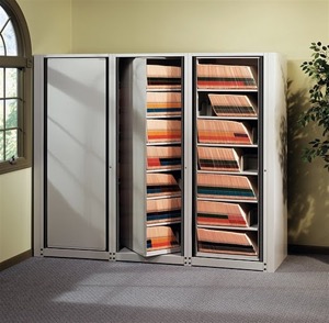 Mayline ARC Rotary File Cabinets - 7-Tier