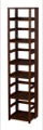 Flip Flop 67" High Square Folding Bookcase - Mocha Walnut