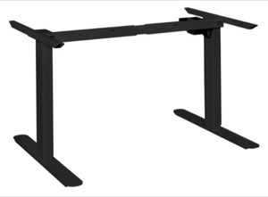 Esteem Height Adjustable Mobile Power Base for 48-72" Table Tops - Black