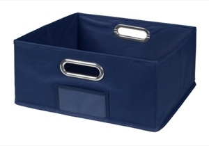 Niche Cubo Half-Size Foldable Fabric Storage Bin - Blue