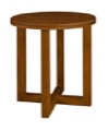 Chloe 21" Round End Table - Cherry