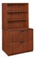 Legacy Lateral File with Open Hutch - Cherry