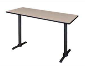 Cain 60" x 24" Cafe High Top Table - Beige