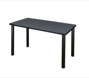 42" x 24" Kee Training Table - Grey/ Black