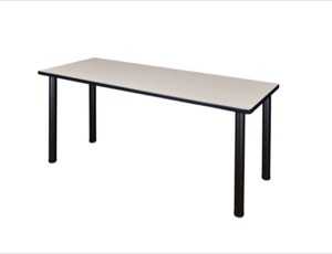 66" x 24" Kee Training Table - Maple/ Black