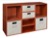 Niche Cubo Storage Set - 4 Full Cubes/4 Half Cubes with Foldable Storage Bins - Cherry/Natural
