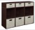 Niche Cubo Storage Set - 6 Full Cubes/3 Half Cubes with Foldable Storage Bins - Truffle/Natural