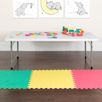 Kids Rectangular Plastic Folding Tables